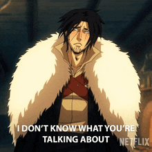 I Dont Know What Youre Talking About Trevor Belmont GIF - I Dont Know What Youre Talking About Trevor Belmont Castlevania GIFs