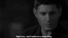 Right Now I Dont Believe GIF - Right Now I Dont Believe Dean Winchester GIFs