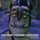 You Want To Work Together Dictatious Galadrigal GIF - You Want To Work Together Dictatious Galadrigal Trollhunters Tales Of Arcadia GIFs