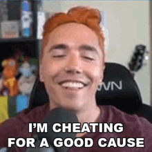 Im Cheating For A Good Cause Dangers GIF - Im Cheating For A Good Cause Dangers I Have A Good Reason To Cheat GIFs