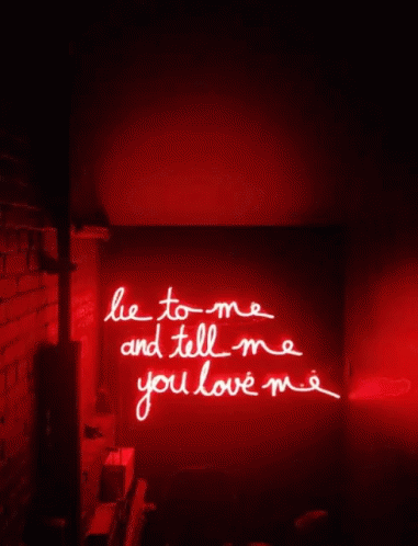 Lie Love GIF - Lie Love Neon - Discover & Share GIFs