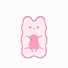 Excited Gummy Bear GIF - Excited Gummy Bear Pink GIFs