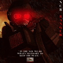 a poster for a video game called ncr