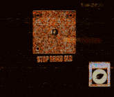 a poster that says stop being old with a qr code