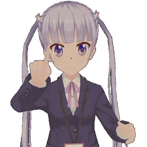 Aoba New Game Sticker - Aoba New Game Nuh Uh Stickers