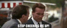 Stop Cheering Me Up GIF - Stop Cheering Me Up Shove GIFs
