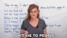 Dont Lie To People Ronnie GIF - Dont Lie To People Ronnie Engvid GIFs