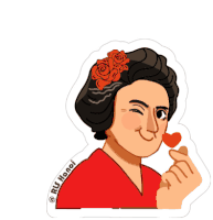 Rosaluxemburgstiftung Rosa Luxemburg Sticker - Rosaluxemburgstiftung Rosa Luxemburg Love Stickers