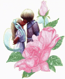 चुम्बन गुलाब GIF