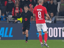 a player with the number 8 on their jersey