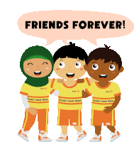 Eduwis Friends Forever Sticker - Eduwis Friends Forever Kids Stickers