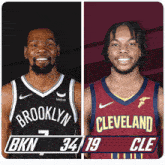 Brooklyn Nets (34) Vs. Cleveland Cavaliers (19) First-second Period Break GIF - Nba Basketball Nba 2021 GIFs