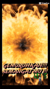a poster that says gemuruhan semangat mu