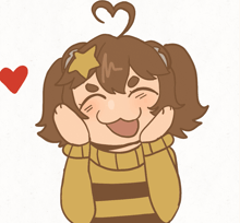 a drawing of a girl with a star on her head