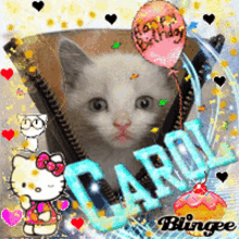 Carol Happy Birthday GIF - Carol Happy Birthday Cat GIFs