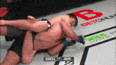 a wrestling match between khamzaev and abasov with the score of 3:47