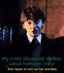 Ron Weasley Crazy GIF - Ron Weasley Crazy Obsessed GIFs