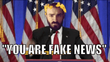 You Are Fake News Barrett GIF - You Are Fake News Barrett Eyebrow Raised GIFs