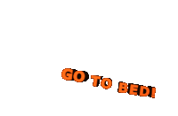 Go To Bed Sleepy Sticker
