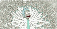 Rick And Morty Peace GIF - Rick And Morty Peace Deuces GIFs