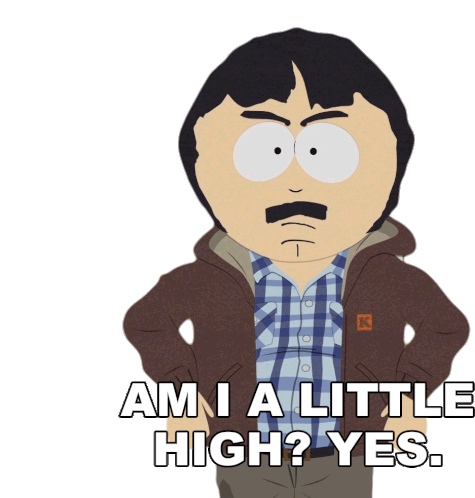 Am Ia Litte High Yes Sticker - Am Ia Litte High Yes South Park Stickers