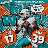 Miami Dolphins (39) Vs. Cleveland Browns (17) Post Game GIF - Nfl National Football League Football League GIFs