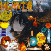 a collage of images with the word hunts on top