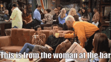 friends matthew perry chandler bing from the woman at the bar coffee