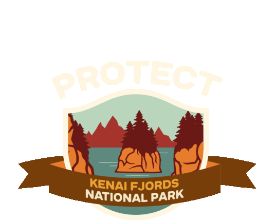 Protect More Parks Protect Kenai Fjords National Park Sticker - Protect More Parks Protect Kenai Fjords National Park Kenai Fjords Stickers