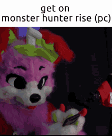 yubi furry meme fursuit monster hunter rise monster