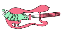 guitar illustration sketch animation