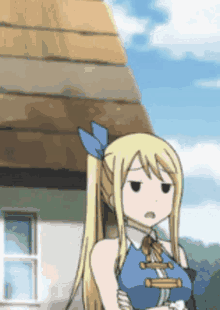 fairy tail lucy heartfilia confused look whats going on whats happening