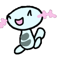 Axolotl Happy Sticker - Axolotl Happy Stickers