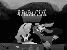 Alice In Wonderland If You Dont Think GIF - Alice In Wonderland If You Dont Think You Shouldnt Talk GIFs