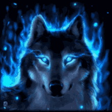 Wolf Blue Fire GIF - Wolf Blue Fire Cool GIFs