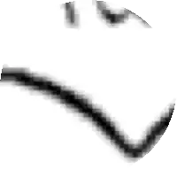 a black and white drawing of a person 's face with a slight smile .
