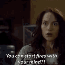 Wynonna Earp You Can Start Fires With Your Mind GIF - Wynonna Earp You Can Start Fires With Your Mind GIFs