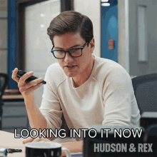 Looking Into It Now Jesse Mills GIF - Looking Into It Now Jesse Mills Hudson And Rex GIFs