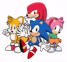 sonic the hedgehog tails knuckles amy rose comic