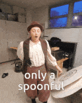 Only A Spoonful Dominic Amato GIF - Only A Spoonful Dominic Amato Lemme Get Some Ice Cream GIFs
