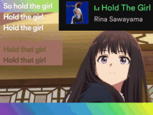 Hold The Girl Rina Sawayama GIF - Hold The Girl Rina Sawayama Lycoris Recoil GIFs