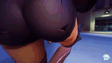a close up of a person 's butt in a game