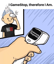 a cartoon of a hand holding a thermometer that says " extremely regarded "