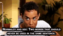Noahs Arc Normalcy And Sex GIF - Noahs Arc Normalcy And Sex Two Words That Should Never Be Used In The Same Sentence GIFs