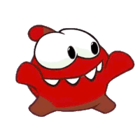 Clapping Om Nom Sticker - Clapping Om Nom Cut The Rope Stickers