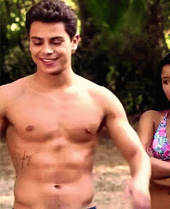 jesus from the fosters without a shirt