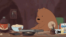 爆米花 熊 吃 熊猫 电脑 GIF - Popcorn Bear Eat GIFs