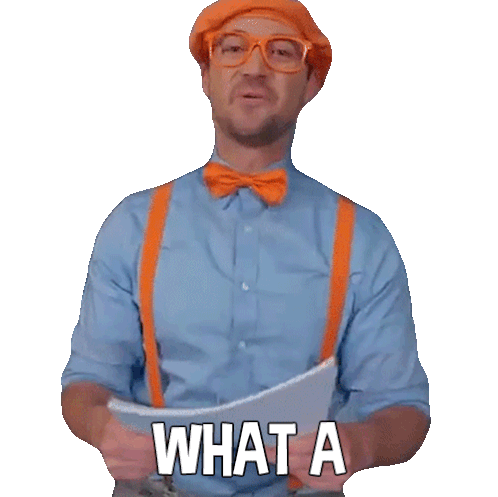 What A Beautiful Day Blippi Sticker - What A Beautiful Day Blippi Blippi Wonders Educational Cartoons For Kids Stickers