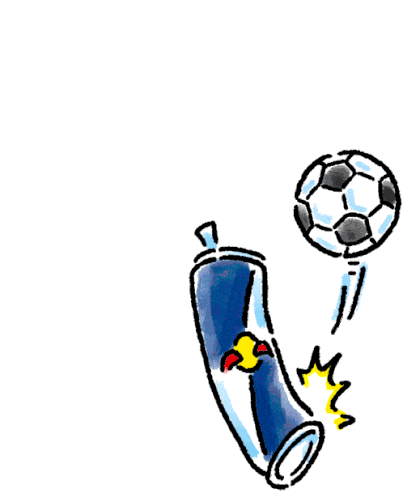 Soccer Red Bull Sticker - Soccer Red Bull Tricks Stickers