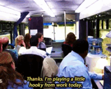 Creed Is Playing Hooky GIF - No Work Work Creed Batton GIFs